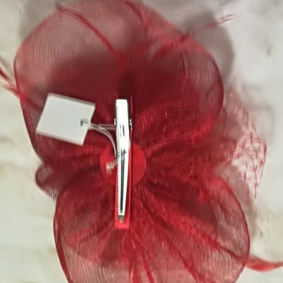Fascinator -Red. (Brand New) - Picture 2 of 2